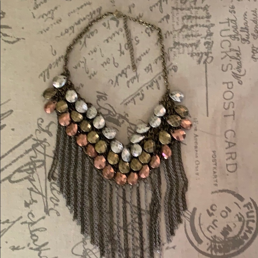 Boho collar necklace